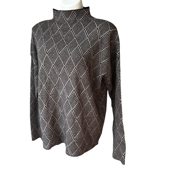 H by Halston Mock Turtleneck Sweater, Sz XL - Picture 3 of 10